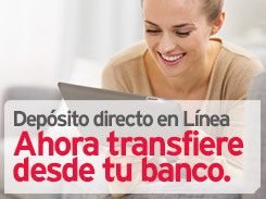 Realiza un Depósito Directo en Línea